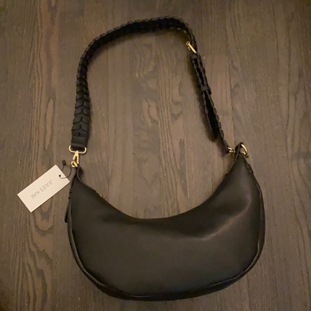 Jules Kae Black Baguette Bag